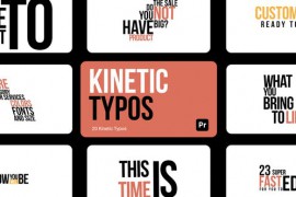 Kinetic Typos for Premiere Pro 44234267
