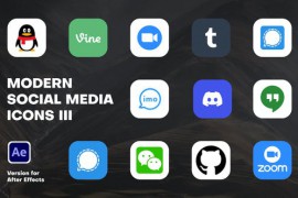 Modern Social Media Icons III 50916122