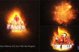 Particles Fire Logo Reveal 42646049