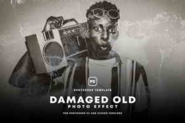 Free Download:Damaged Old Photo Effect 49326458
