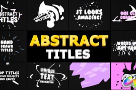 Abstract Cartoon Titles | FCPX 24366609