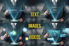 Hologram Businessman Screens 19494120