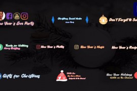 Christmas Social Media Lower Thirds for Premiere Pro 42046637
