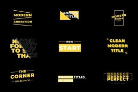 Modern Titles | After Effects 45360652