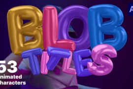 Animated Blob Letters 46300920