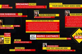 News Broadcast Lower Thirds 42201992