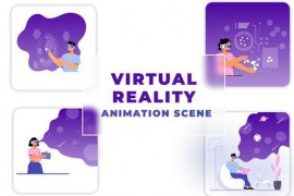 Virtual Reality After Effects Animation Scene 45457260