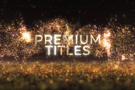 Luxury Glowing Gold Titles 46766811