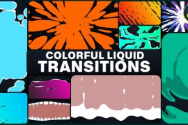 Colorful Liquid Transitions for DaVinci Resolve 51868995