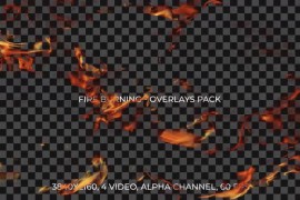 Fire Burning Overlays Pack 4k Alpha 42583882