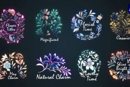 Flower titles #3 [After Effects] 45190991