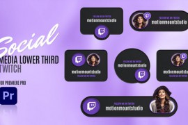 Social Media Lower Thirds Twitch - Premiere Pro 48886019