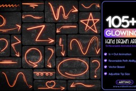 105 Glowing Hand Drawn Arrows 51447666