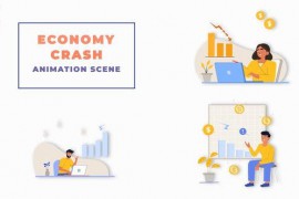 Economy Crash Premiere Pro Animation Scene 44141274