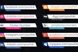 Social Media Lower Thirds 45457403