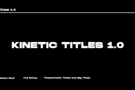 Kinetic Titles 1,0 | FCPX 45190435