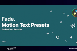Fade Motion Text Presets Vol. 07 for DaVinci Resolve 47044283