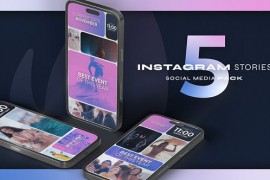 Multiscreen Instagram Reel Pink 51345091
