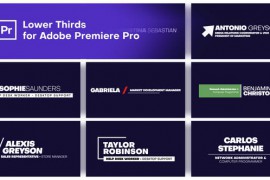 Minimal Lower Thirds for Premiere Pro 44614951