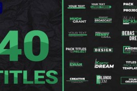 40 Titles Pack 4k MOGRT 47480033