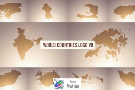 World Countries Logo & Titles V8 - Apple Motion 40871551