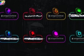 Neon Social Media Lowerthirds 33670543
