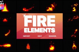 Cartoon Fire Elements | Final Cut 23706308