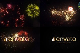 New Year Firework Logo for DaVinci Resolve 42291636