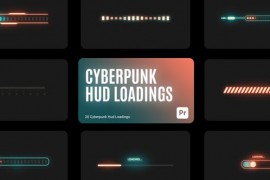 Cyberpunk HUD Loading for Premiere Pro 44650815