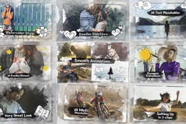 Photo Slideshow \\ Watercolor & Doodles 12080107