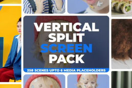 Vertical Split Screen Pack - MOGRT 49269578
