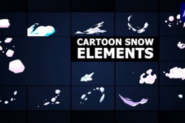Cartoon Snow Elements | After Effects 48947721