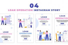 Loan Operation Flat Vector Instagram Story 47441635