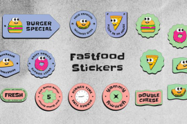 Fastfood Stickers 45928036