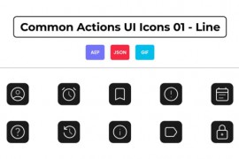 Common Actions UI Icons 01 - Line 44836513