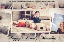 Photo Gallery - Happy Family Moments - Premiere Pro Mogrt Project 42003619