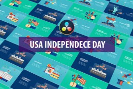USA Independence Day Animation | DaVinci Resolve 32600925