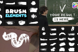 Hand Made Brush Elements | FCPX 50854377
