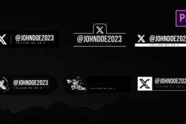 Social Media X Lowerthirds 47900481