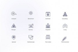 Coronavirus - Outline Icons 46780572