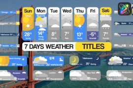 7 Days Weather Titles for FCPX 51473981