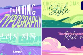 Hand Drawn Painting Typography for Premiere Pro 50207210