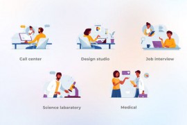 Different work - Blue and Yellow People Concepts 45695749