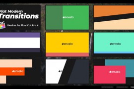 Flat Modern Transitions | FCPX 49346107