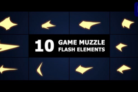 Game Muzzle Flash Elements | Premiere Pro MOGRT 52210160