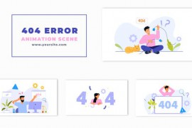 Server 404 Error Animation Scene 47249190