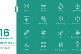 Marketing Technology Icon Set Line Pack 45090973