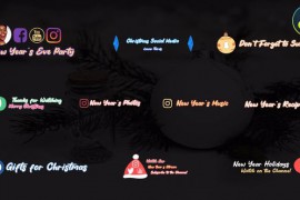 Christmas Social Media Lower Thirds for DaVinci Resolve 49482731
