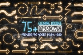 75 Glowing Doodle Arrow Pack Mogrt 43939359
