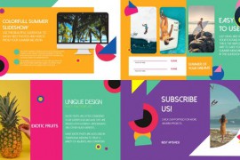 Colorful Shapes Slideshow for DaVinci Resolve 51099007